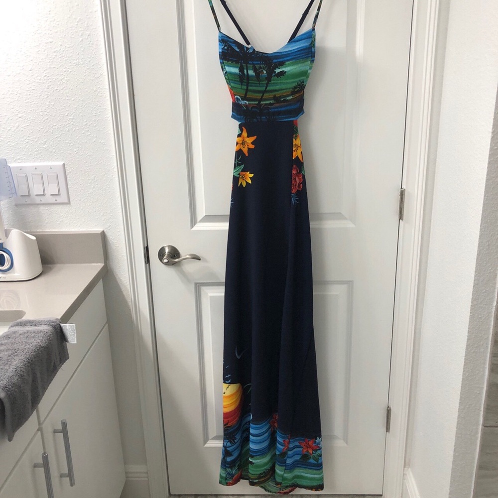 Tropical Patterned Dress